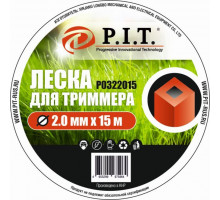 Леска для триммера P.I.T. Р0322015 (DUAL-CUT, 2,0мм х 15м)