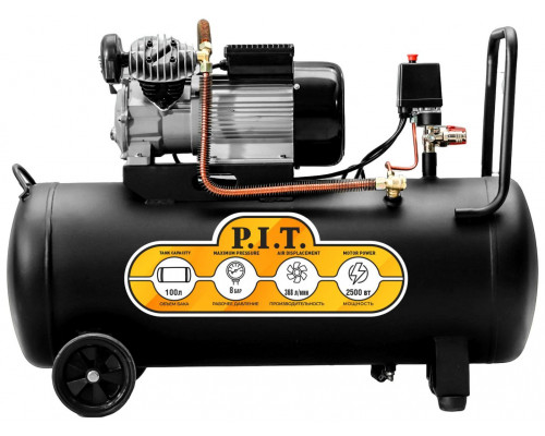 Компрессор поршневой масляный P.I.T. PAC100-C1