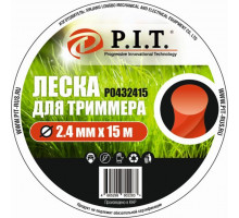 Леска для триммера P.I.T. Р0432415 (волна, 2,4мм х 15м)