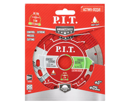 Диск алмазный отрезной ультратонкий P.I.T. (ACTW11-0125B)