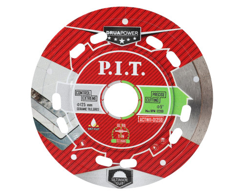 Диск алмазный отрезной ультратонкий P.I.T. (ACTW11-0125B)