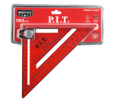 Угольник Свенсона метрический плотницкий с разметочным маркером P.I.T. HSQR04-0180C (180 мм)