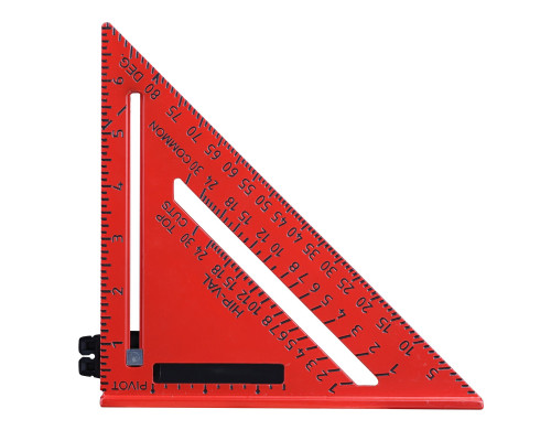 Угольник Свенсона метрический плотницкий с разметочным маркером P.I.T. HSQR04-0180C (180 мм)