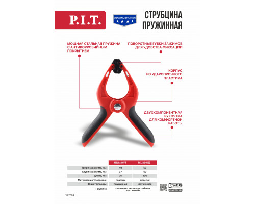 Струбцина пружинная P.I.T. (HCLS02-0100)