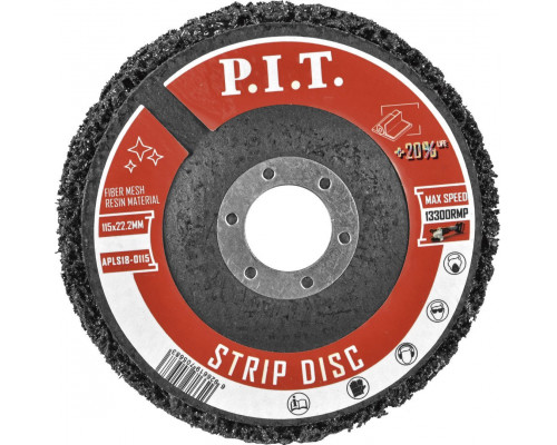 Диск зачистной синтетический P.I.T. 115x22,2 мм(APLS18-0115)
