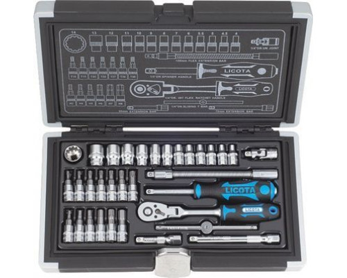 Набор торцевых головок 1/4" 33пр super lock (ALK-0003)