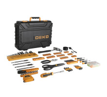 Набор инструмента и оснастки в чемодане Deko DKMT200 (200 предметов) 065-0743