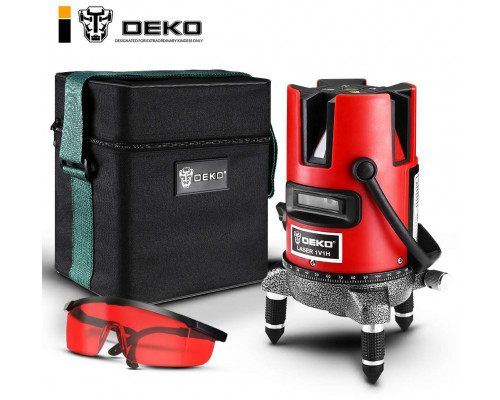 Уровень лазерный DEKO DKLL02RB SET1 (в сумке) 065-0275