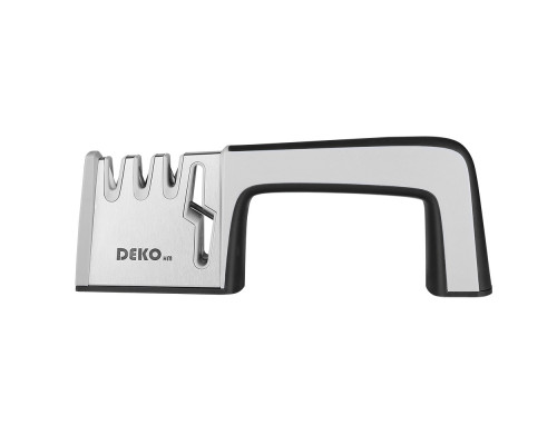 Ножеточка (точилка для ножей) DEKO KS01 универсальная, 4 режима заточки, черно-серая 041-0026