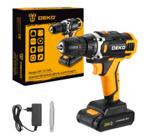Аккумуляторная дрель-шуруповерт DEKO Banger 20V, 20В, 1x1.5Ач 080-1004