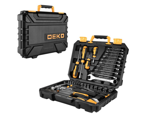 Универсальный набор инструмента для дома и авто в чемодане Deko DKMT74 (74 предмета) 065-0735
