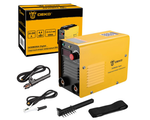Сварочный аппарат инверторный 200A DEKO DKWM200A Digital 083-3000