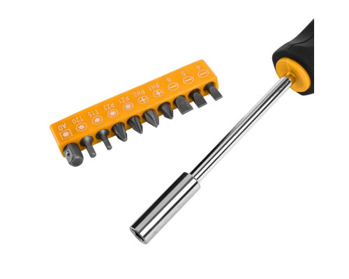 Отвертка с набором бит DEKO BS11-2 (11 предметов) 065-0597
