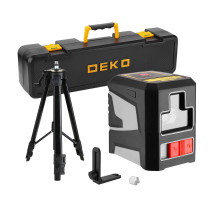 Уровень лазерный самовыравнивающийся в кейсе DEKO DKLL11 SET 2 PREMIUM со штативом 1 м 065-0271-1
