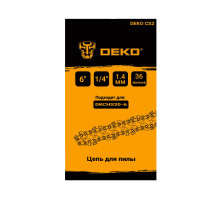 Цепь для пилы DEKO СS2, 6", 1/4", 1.4 мм, 36 звеньев 063-4371
