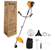Триммер бензиновый DEKO DKTR52 PRO SET 1, леска/нож/диск 063-4502