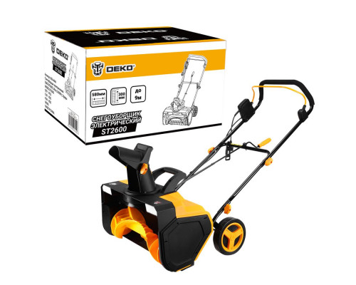 Снегоуборщик электрический DEKO ST2600, 58см, 2600Вт, 2 фары 063-4444