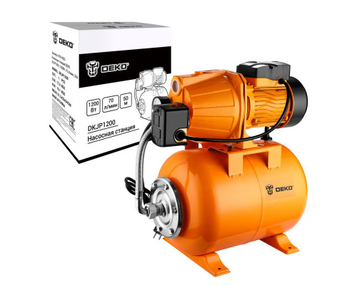 Насосная станция DEKO DKJP1200, 1200Вт, 70 л/мин, 24л 076-0532