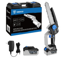 Пила цепная аккумуляторная бесщеточная DEKO DKCHS 20V, 20В, 2x4.0Ач 063-4483