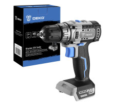 Дрель-шуруповерт аккумуляторная бесщеточная DEKO Sharker 20V, 20В, без АКБ и з/у 063-4455