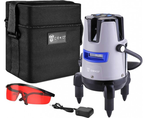 Уровень лазерный самовыравнивающийся DEKO LL57 PRO SET 1 в сумке (5 линий, красный луч) 065-0103