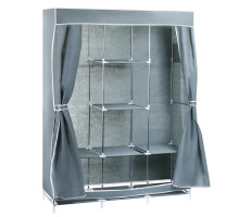 Универсальный тканевый шкаф для хранения вещей DEKO DKCL06, размер XXL, 170х130х45 см, серый 041-0017