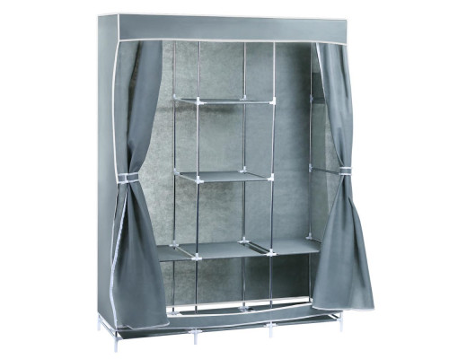 Универсальный тканевый шкаф для хранения вещей DEKO DKCL06, размер XXL, 170х130х45 см, серый 041-0017