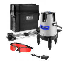 Уровень лазерный самовыравнивающийся DEKO LL57 PRO SET 2 со штативом 1 м (5 линий, красный луч) 065-0104