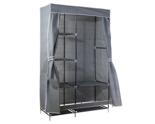 Универсальный тканевый шкаф для хранения вещей DEKO DKCL05, размер XL, 170х105х45 см, серый 041-0016