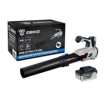 Воздуходувка садовая аккумуляторная бесщеточная DEKO DKBL20 PRO, 20В, 2х6.0Ач 063-4362