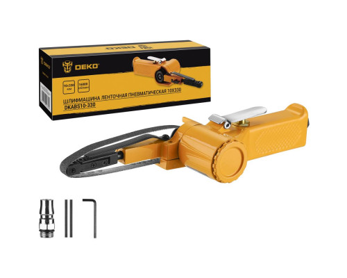 Шлифмашина ленточная пневматическая DEKO DKABS10-330, 10x330 мм 063-4383
