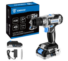 Дрель-шуруповерт аккумуляторная DEKO Loner 20V, 20В, 2x3.0Ач 085-1005