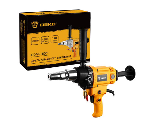 Дрель алмазного сверления DEKO DDM-1600, 1600 Вт, Макс. Диаметр - 140 мм 063-4434