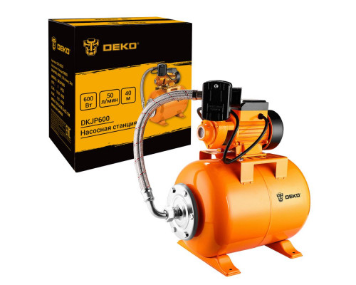 Насосная станция DEKO DKJP600, 600Вт, 50 л/мин, 24л 076-0531