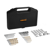 Универсальный набор оснастки и аксессуаров DEKO DKMT55 (55 предметов) в чемодане 065-0316