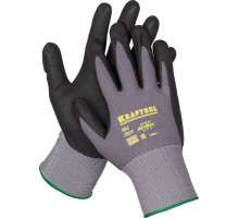KRAFTOOL EXPERT, размер XL, эластичные перчатки со вспененным нитриловым покрытием, 11285-XL