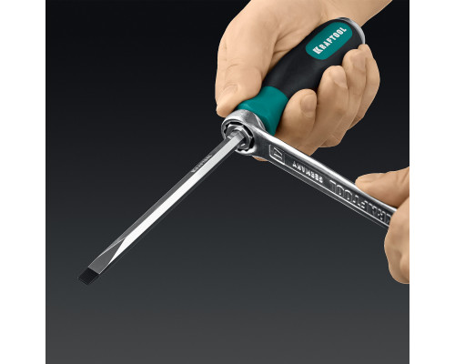 KRAFTOOL IMPACT SL 10, сквозной стержень Cr-Mo, ударная отвертка (250033-10)