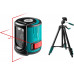 KRAFTOOL CL 20 #3 нивелир лазерный, 20м, IP54, точн. +/-0,2 мм/м, штатив