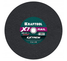 KRAFTOOL X7-EXTREM RAIL 350x4.0 / 25.4 мм по Ж/Д рельсам отрезной диск для бензореза (36258-350-4.0)