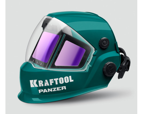KRAFTOOL PANZER хамелеон, с панорамным трёхсторонним светофильтром, затемнение 3/4-8/9-14, маска сварщика (11061)