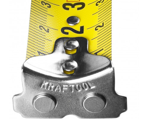 KRAFTOOL GRAND 8м / 25мм рулетка с ударостойким корпусом (ABS) и противоскользящим покрытием