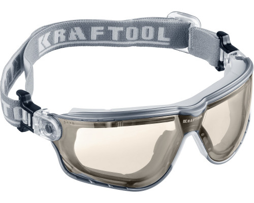 Солнцезащитные прозрачные антибликовые очки KRAFTOOL ASTRO, линза с антибликовым покрытием, открытого типа с непрямой вентиляцией