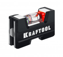 Компактный литой магнитный уровень Kraftool 76 мм 5-в-1