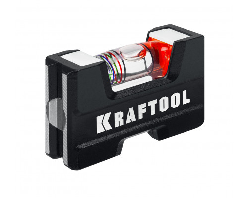 Компактный литой магнитный уровень Kraftool 76 мм 5-в-1
