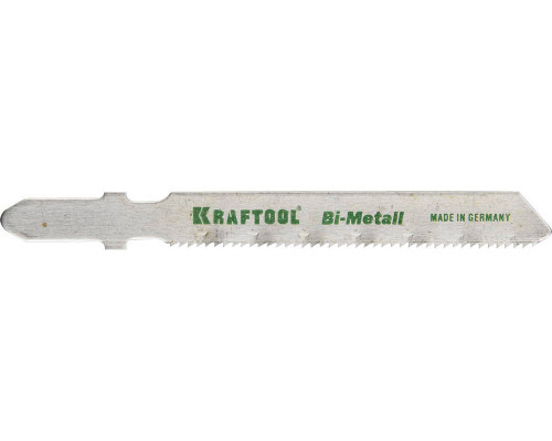 Полотна KRAFTOOL, T118AF, для эл/лобзика, Bi-Metall, по металлу (1,5-2мм), EU-хвост., шаг 1,2мм, 50мм, 2шт