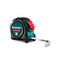 KRAFTOOL AutoStop 3м х 16мм, профессиональная рулетка с автостопом (3412-3-16)