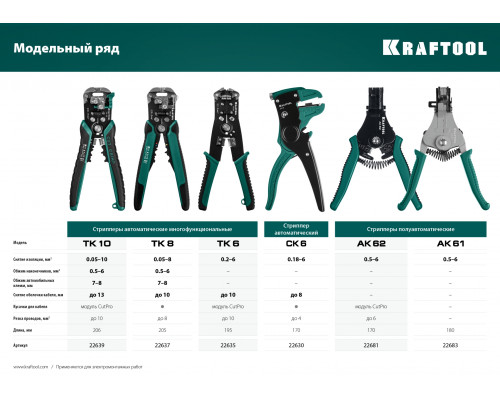 Стриппер полуавтоматический АК-62, 0.5 - 6 мм2, KRAFTOOL