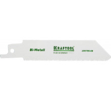 Полотно KRAFTOOL ″INDUSTRIE QUALITAT″, S522EF, для эл/ножовки, Bi-Metall, по металлу, шаг 1,4мм, 80мм