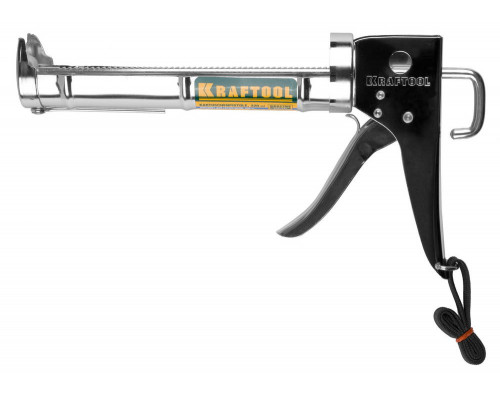 KRAFTOOL полукорпусной пистолет для герметика Professional, хромированный, 320 мл.