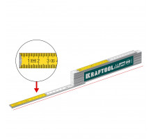 KRAFTOOL PRO-90 Kontakt, 2.4 м, профессиональный складной деревянный метр (34729)